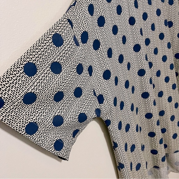 Primark Blouse Size 16 Loose Fit Airy Polka Dot Casual Cottagecore Boho Prairie - Picture 7 of 7